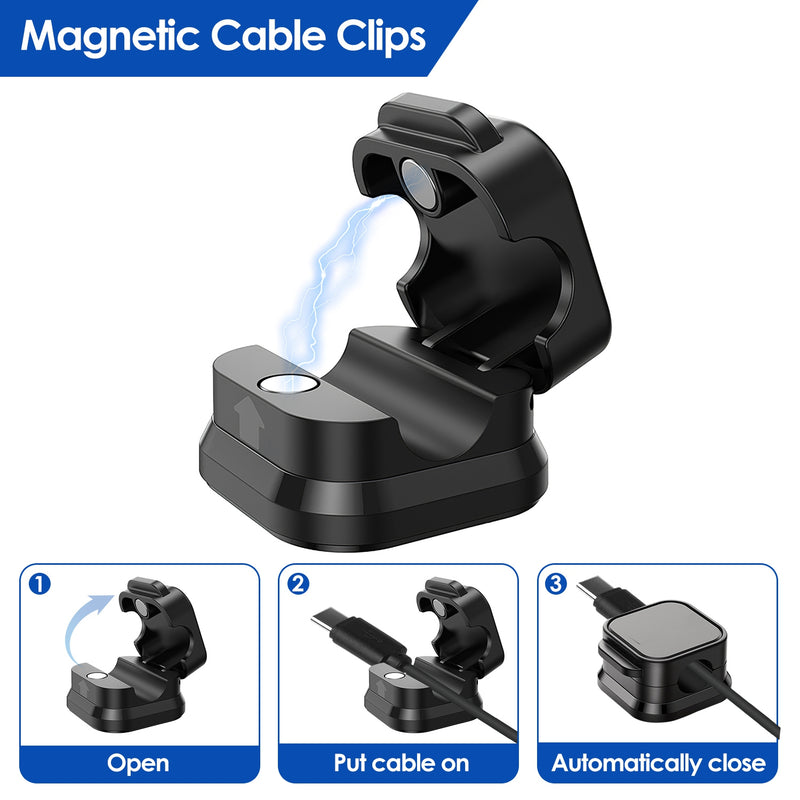 6-Pack Magnetic Car Cable Clips