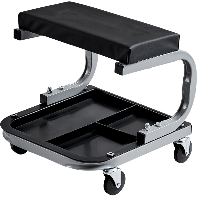 Rolling Garage Stool With Tool Tray