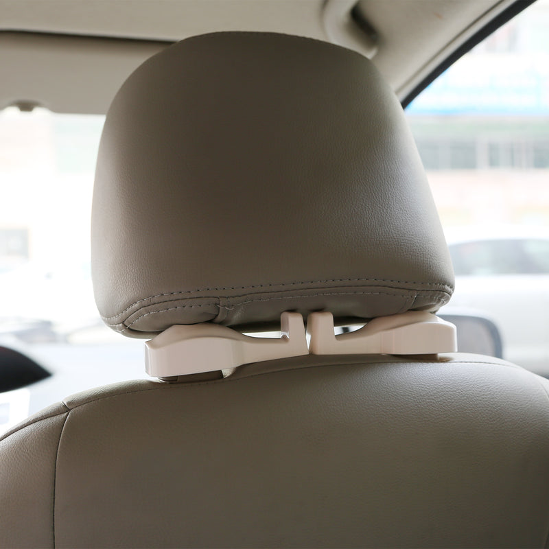 2-Pack Rotating Car Seat Headrest Hooks